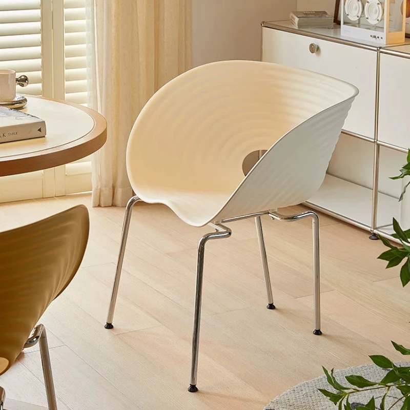 Dining chair home simple modern retro plastic backrest single chair creative Internet celebrity chair