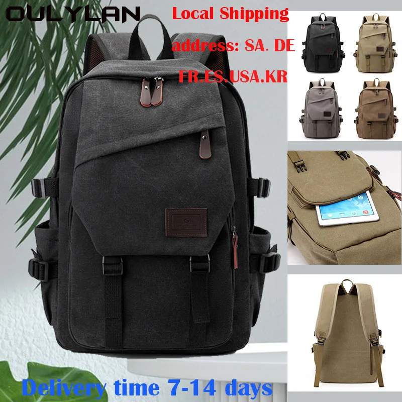 Oulylan  Men's Backpack Travel Shoulder Bag Leisure 15.6 Inc Computer Bag Fashion Trend Students Schoolbag  Korean Back Pack Moc