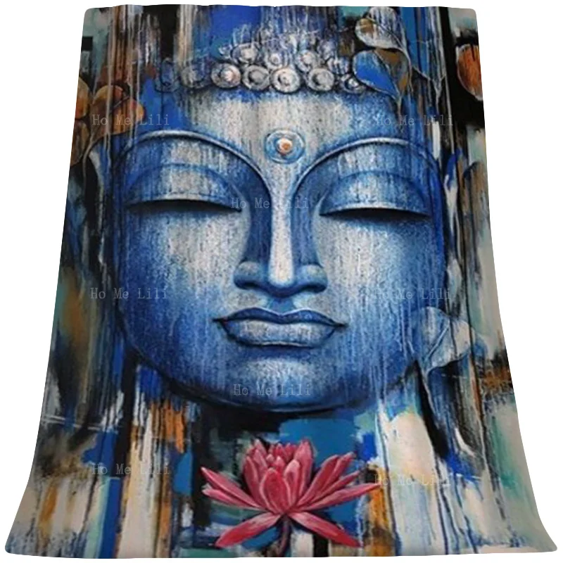 

Buddhist Culture And Meditation Of The Divine Buddha Flannel By Ho Me Lili Suitable For All Seasons