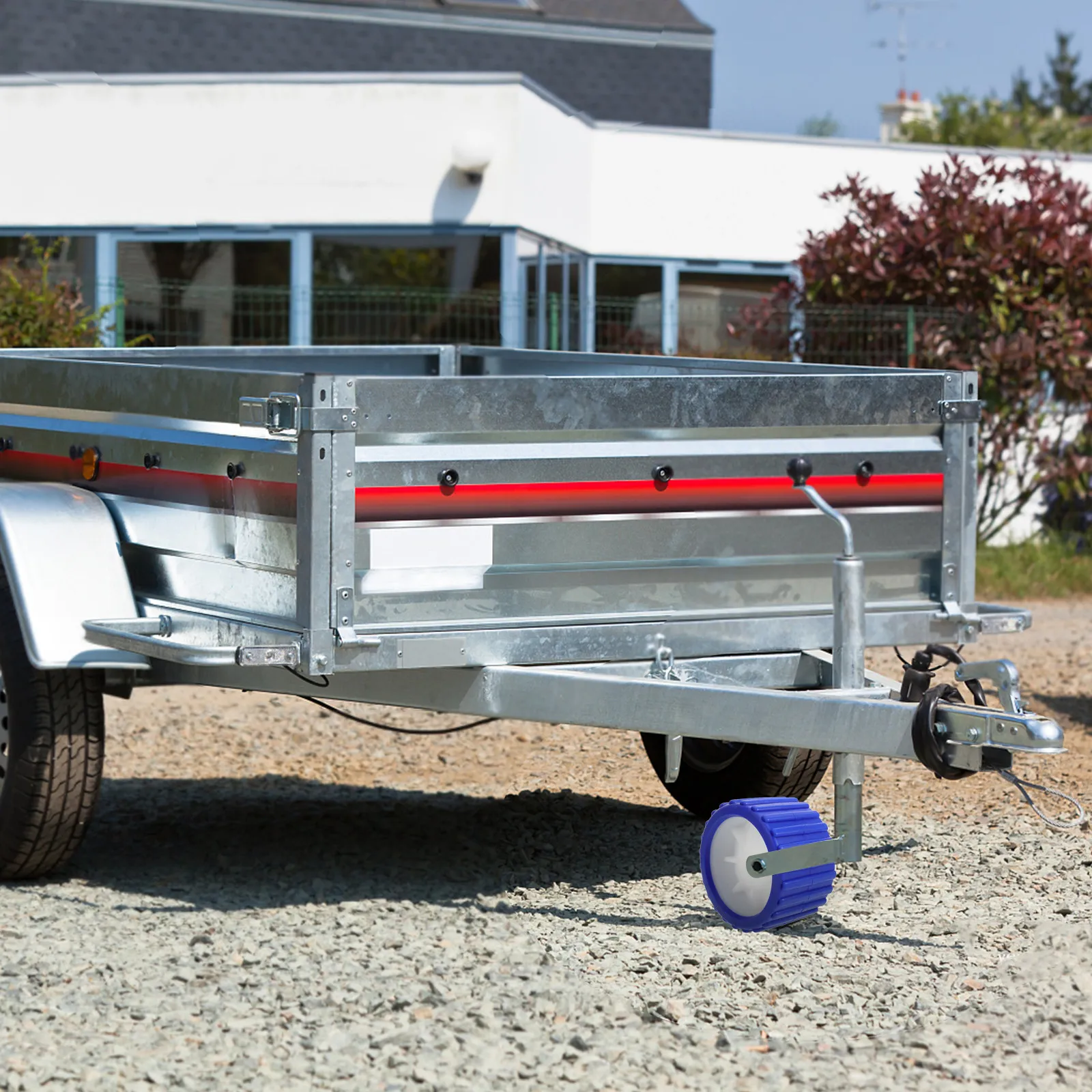 Heavy Duty Boat Trailer Roller Wheel Ribbed Wobble Design PVC Material Low Friction Trailer Roller for All Trailers Marine