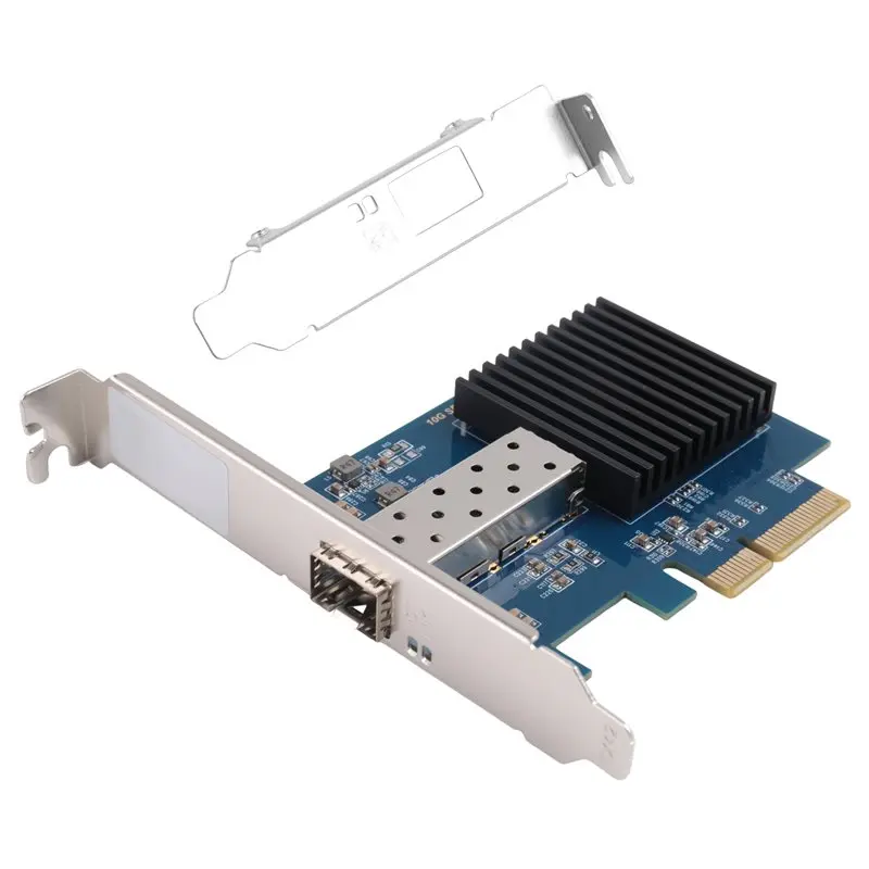 N34R-RTL8127 Chip For PCI-E 3.0 10G Ethernet Network Card 4X Single RJ45 Port Gigabit Ethernet For PCI-Express Adapter For PC