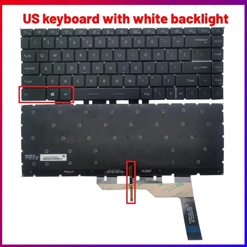 US Laptop Keyboard For Modern 14 MS-14D3/MS-14D2/MS-14D1 MS-14DK Modern 15 A11 A11M MS-1552 155K MS-1551