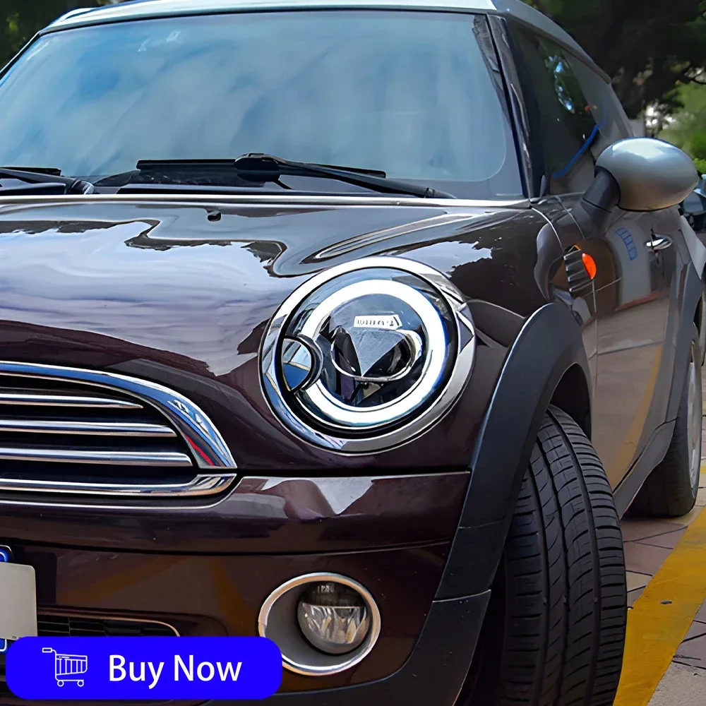 

Для MINI R56 R57 R58 2007-2013 год обновления высокой конфигурации автомобильные фары в сборе светодиодные линзы для проектора «ангельские глазки» аксессуары