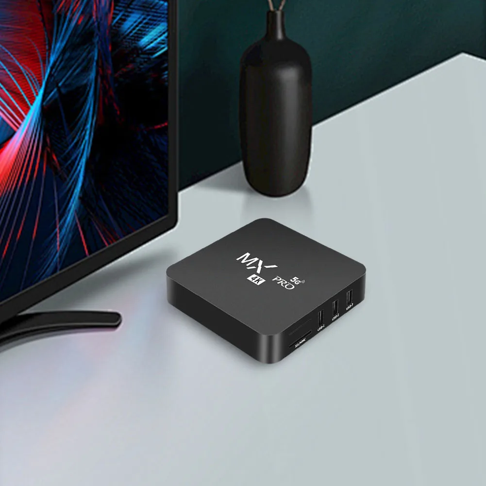 مشغل فيديو منزلي يعمل بنظام أندرويد 12 RK3228A رباعي النواة 2.4G&5G مشغل وسائط تلفزيون مزدوج واي فاي 4K HD مشغل وسائط فيديو RAM 1GB ROM 8GB