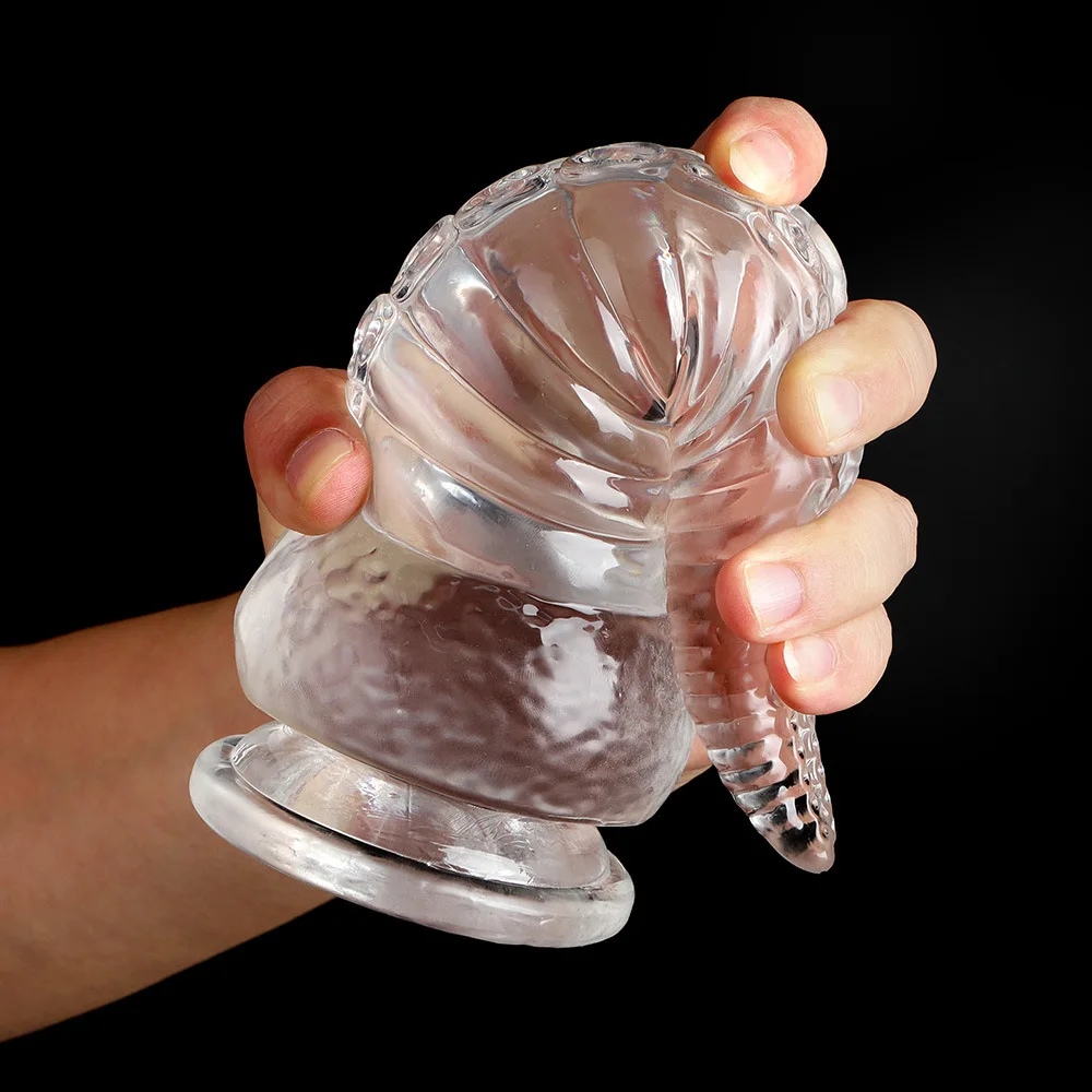 Crystal Soft Octopus Tentacle Anal Plug And Powerful Suction Cup Realistic Transparent Dildo Butt Plug Anal Sex Toy 18+