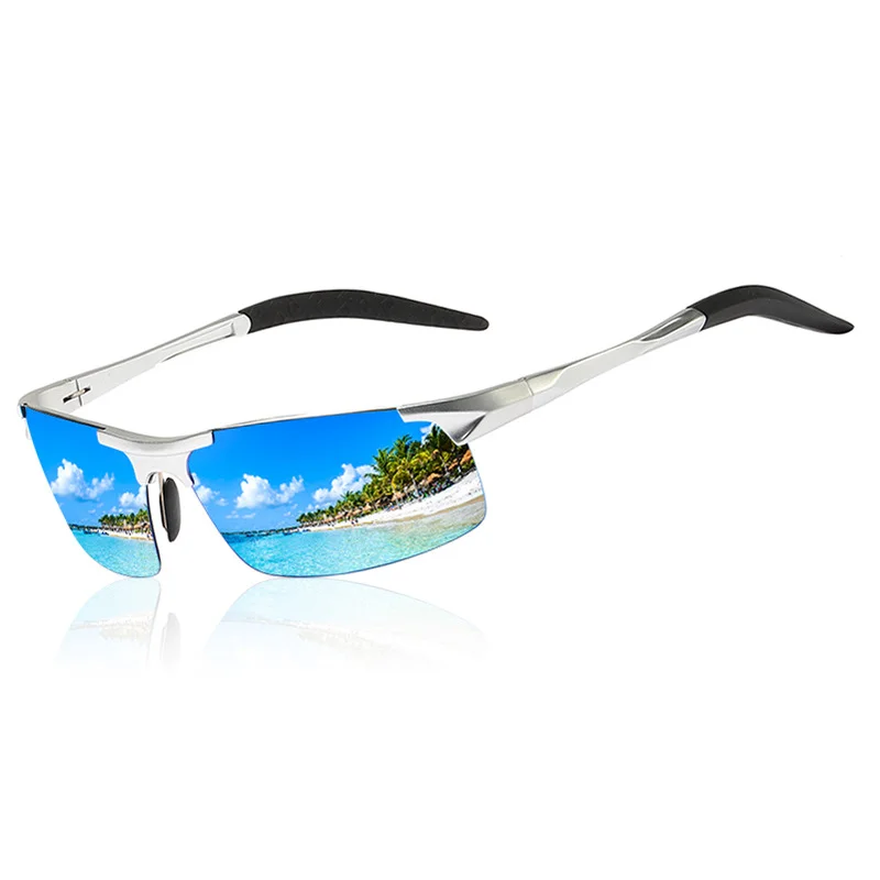 Aluminum Magnesium Polarized Sunglasses Dust Proof Sports Glasses Riding Driving Glasses Outdoor Fishing Men Sunglasses