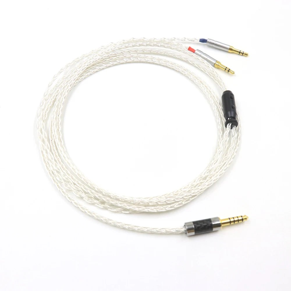 

High-end Silver Plated 7N Litz OCC Upgrade Cable for Sundara Aventho Focal Elegia t1 t5p MDR-Z he400i he400s Denon D7200 Cord