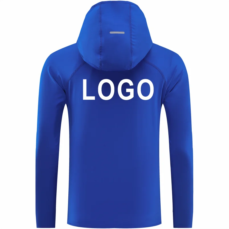 Casual Sports Hooded Zipper Jacket For Men And Women Running Outdoor Coat Spring\\Autumn Thin Jackets Customized Logo Print