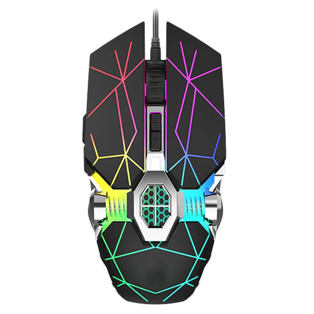 

Customized Macro Gaming Mouse Backlit Seven-Color Breathing Light High-Speed Positioning Sturdy Tool for