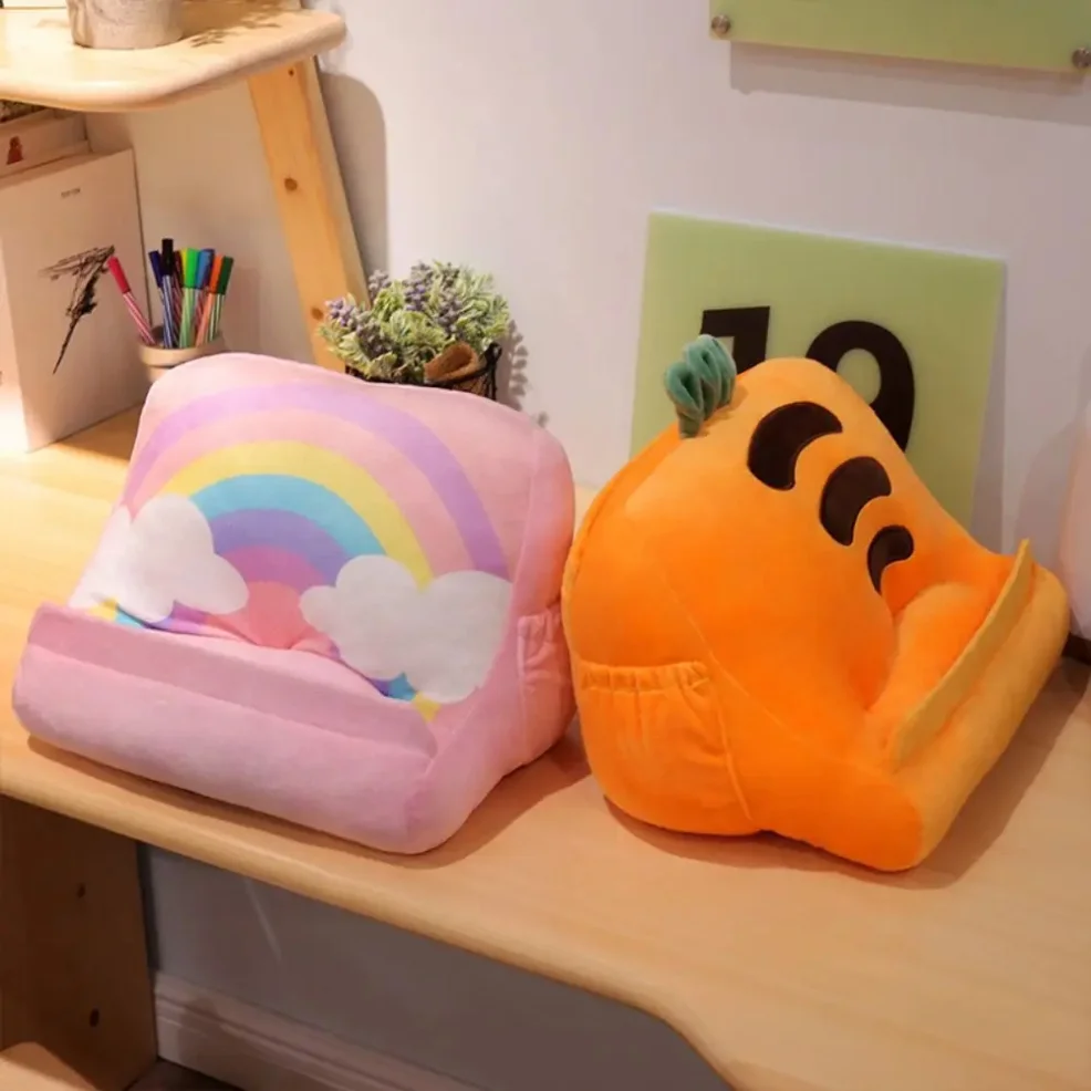 새로운 과일 스타일 태블릿 스탠드 내구성 편안한 베개형 폰 홀더 범용 소프트 폰 독서 브래킷 침실용