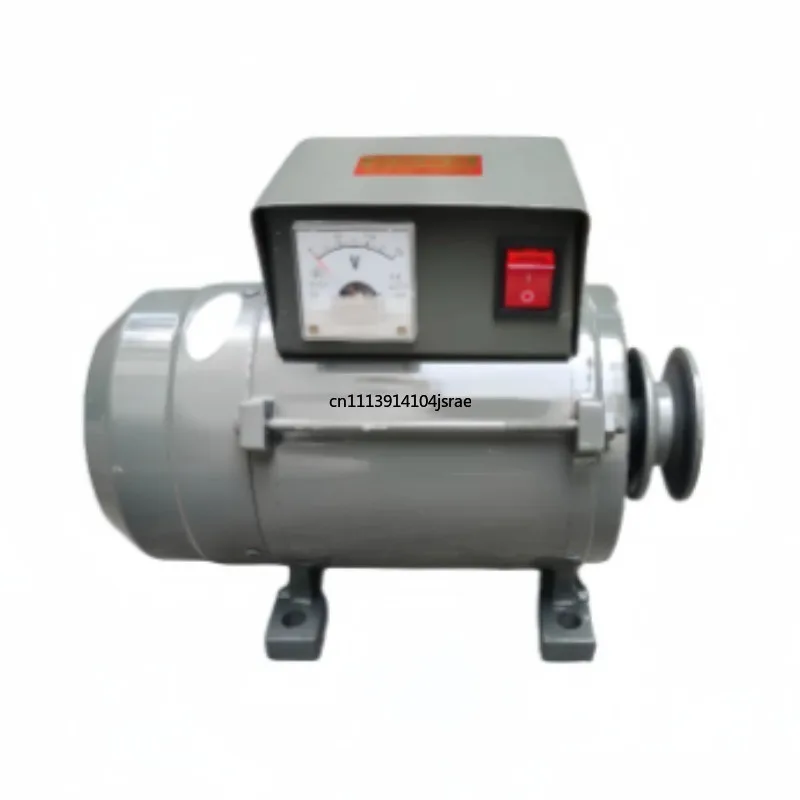 220V Permanent Magnet Lighting Generator, 500W 3500W Small Pulley Belt Type Copper Wire Generator Matched with Diesel Engine