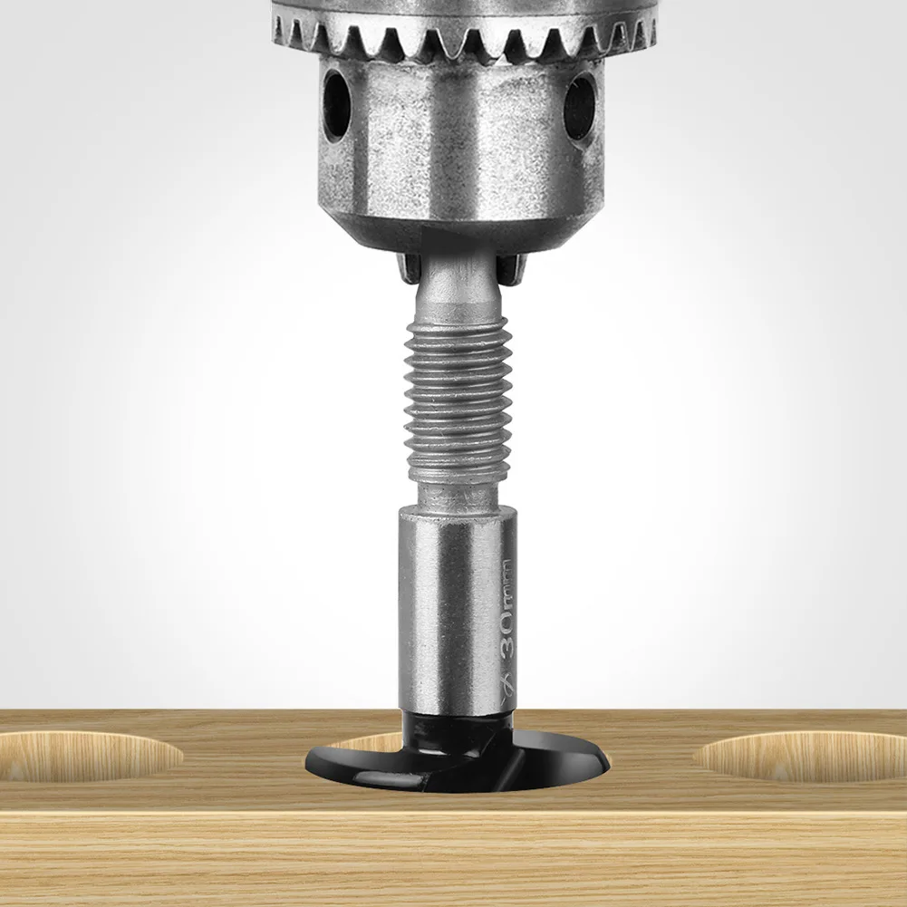 10pcs/set Woodworking Hole Saw Hinge Boring Drill Bit Lengthened Shank High Carbon Steel Cutter for Wood Composite Board