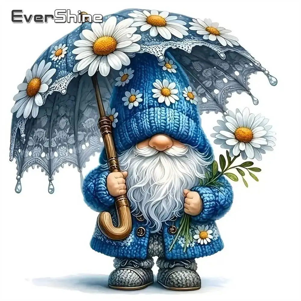 Evershine Diamant-Gemälde, Gänseblümchen, bunt, Acryl, Bastelbedarf, Diamant-Mosaik, DIY-Stickerei, Kindergeschenk