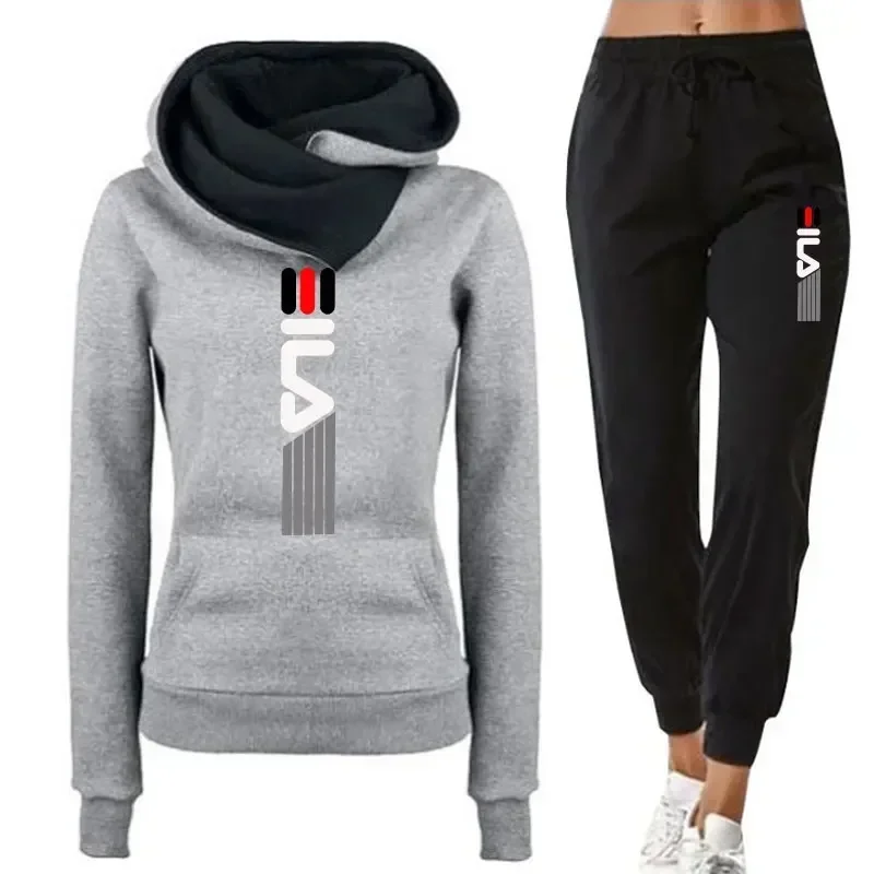 Trainingsanzug Frauen Winter 2024 Weibliche Pullover Hoodies + Hosen Jogging Frau Zwei Stücke Set Sport Anzug für Frauen Kleidung Outfits