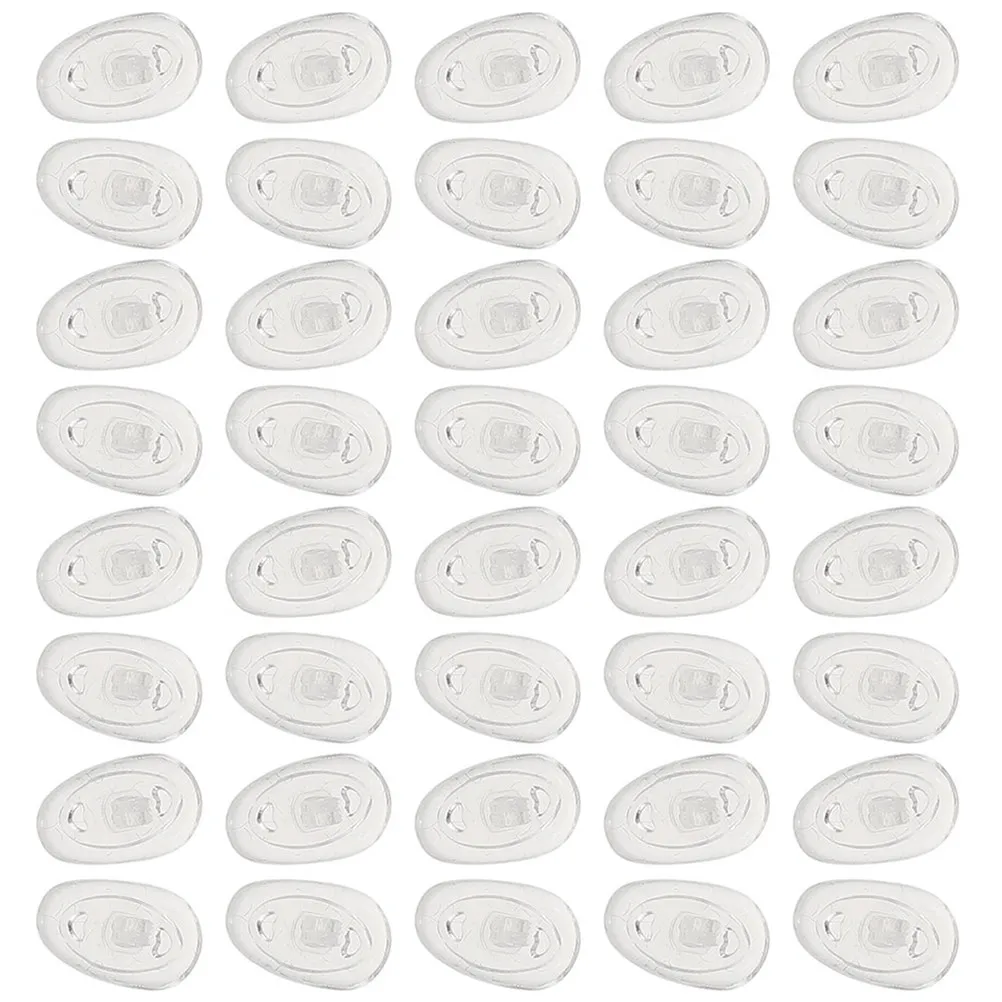 

20 пар противоскользящих накладок на нос для очков, силиконовые нескользящие подушечки для носа, удобные сменные детали для очков