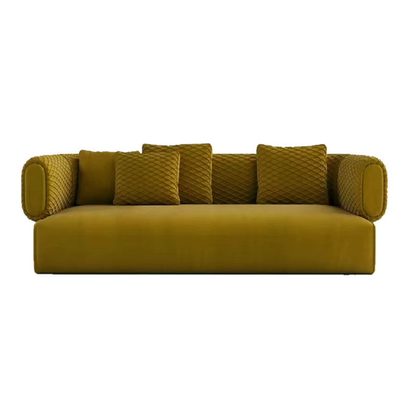 

%w Customizable Velvet Modular Restaurant & Bar Sofa Long Hotel Lobby seating for Big Spaces & Villas Made of Wood