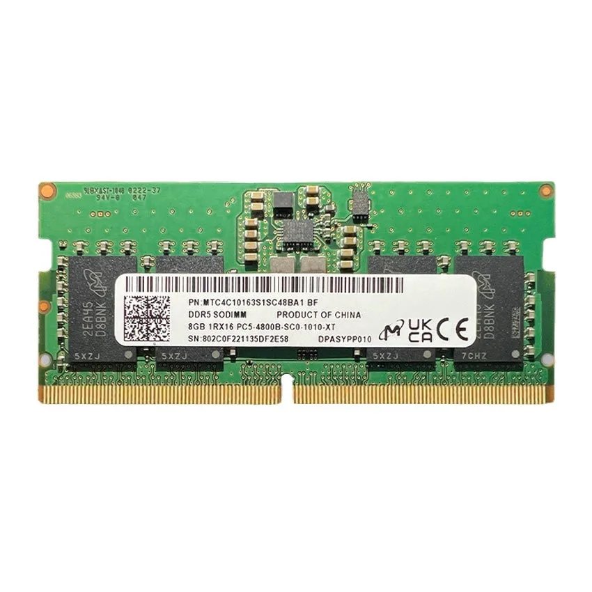 Micron SODIMM DDR5-4800B 8GB 1枚 Crucial Micron Memoria DDR5 SODIMM RAM 16GB 32GB 8GB 4800MHz