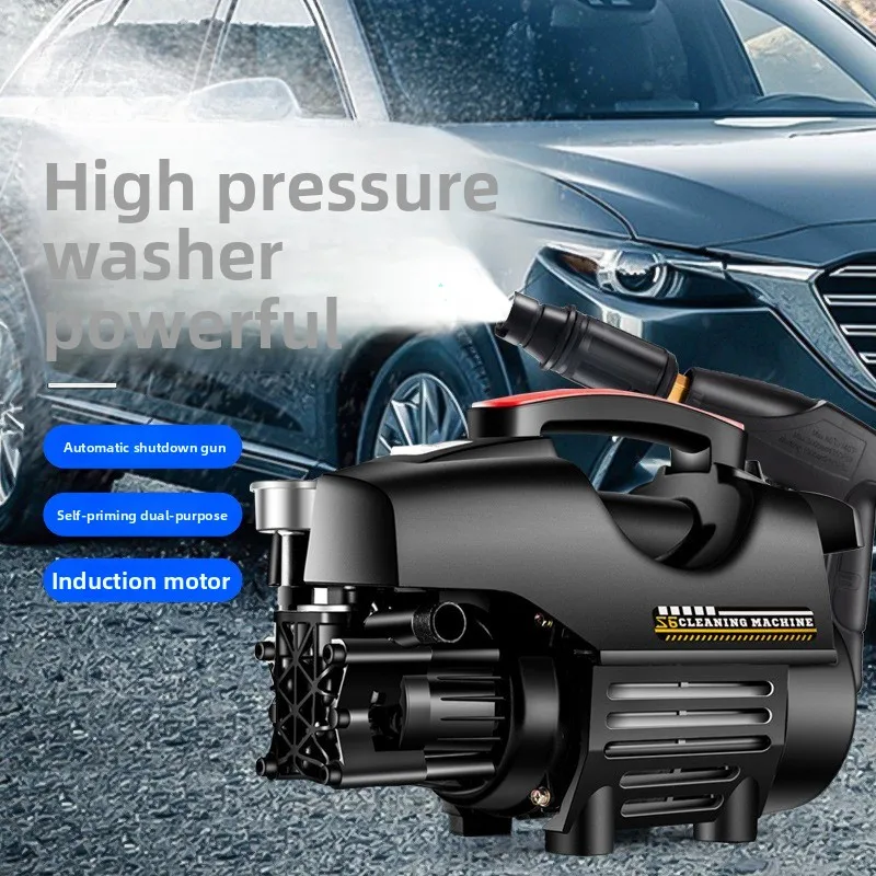 

Household Automatic High-pressure Car Washing Machine Car Cleaning Water Gun Portable Mobile Small High-pressure Washing Machine
