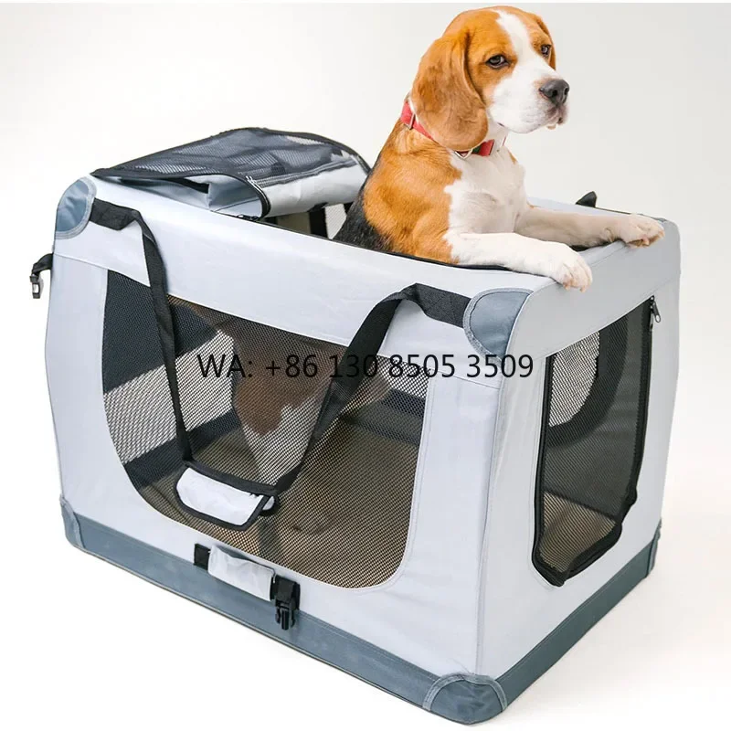 New Style Pet Portable Foldable Cage Bag Car Mounted Dog Cage Pet Outdoor Bag for Cats Dogs Handheld Dog Crate Pet Travel Cage