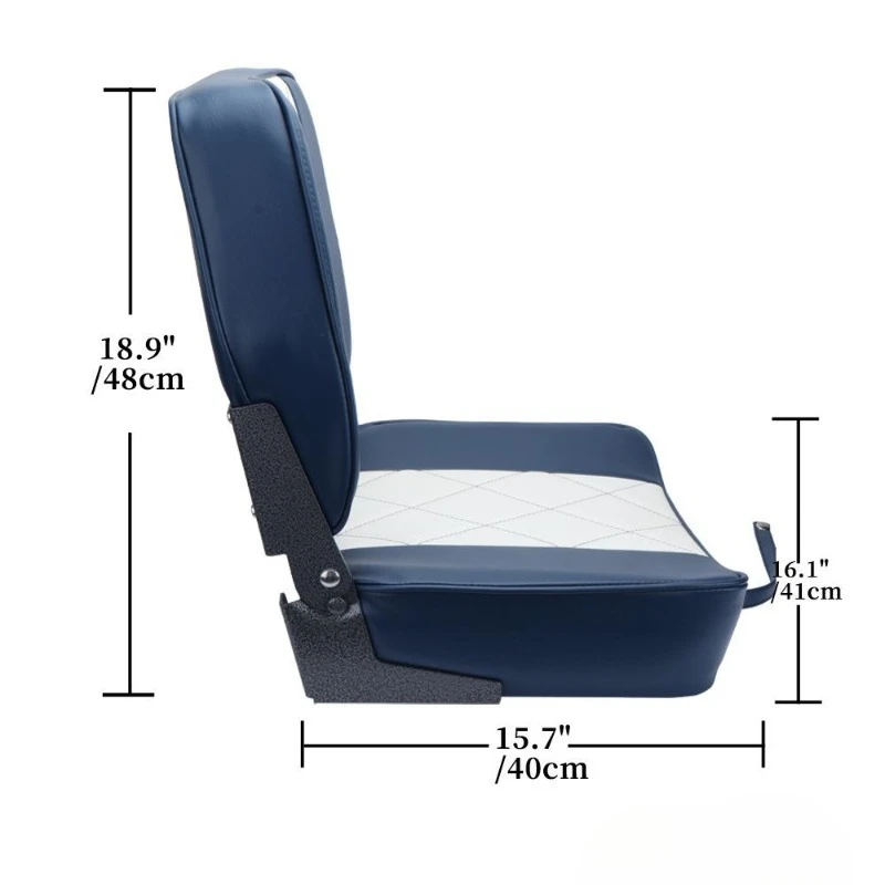 Marine seat, speedboat outdoor waterproof and sun-proof driving chair, yacht passenger folding seat