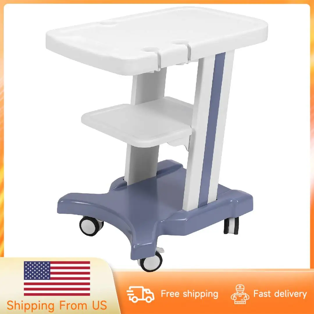 

Mobile Ultrasound Trolley Cart Portable Ultrasound Imaging Scanner Dental Clinics Medical Beauty Storage Cart with 4 Wheels
