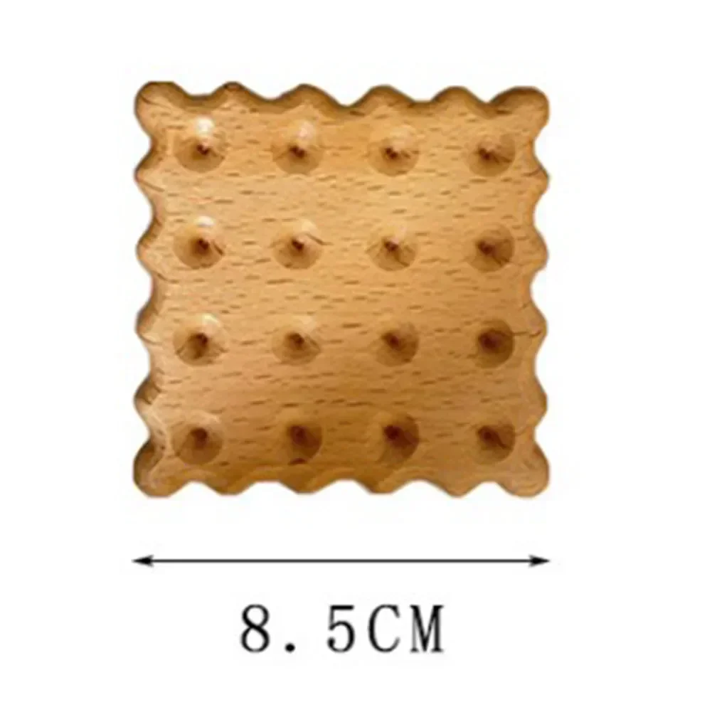 1Pc Solid Wood Biscuit Shaped Coaster Set Insulation Pad And Mat For Home Table Decoration And Accessories Gift For Friends