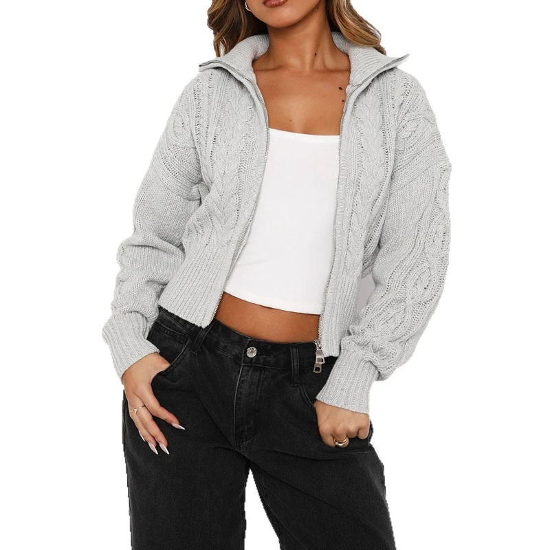 

Advanced Minimalist and Fashionable Long Sleeved Solid Color Woolen Women's Clothing for Autumn and Winter 2025