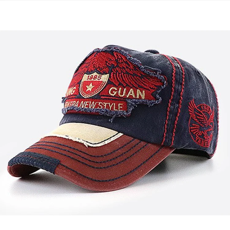 قبعة بيسبول عصرية للرجال والنساء مطرزة ومغسولة عتيقة للحماية من الشمس للجنسين للخريف والرياضات الخارجية ​