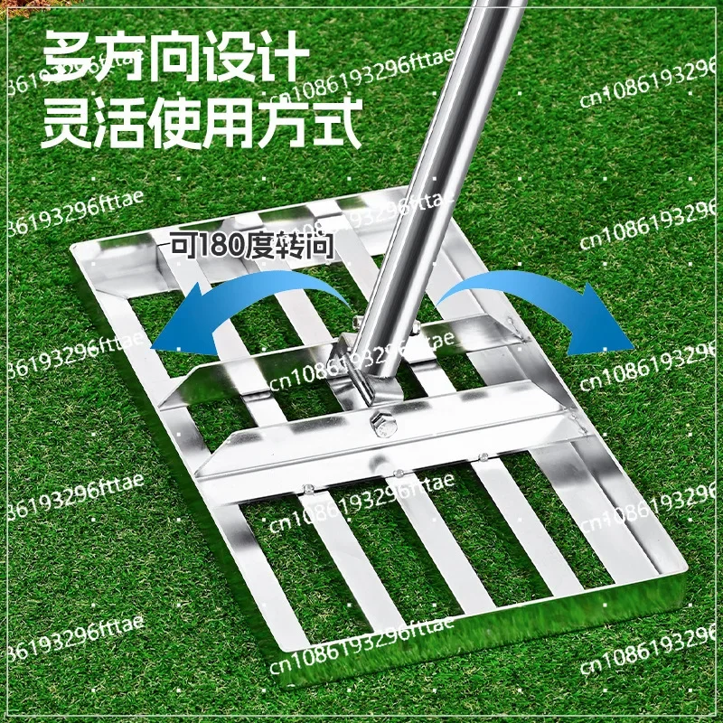 Golf Lawn Leveling Rake, Stainless Steel Lawn Organizer, Sand Leveler, Garden Tools, Special