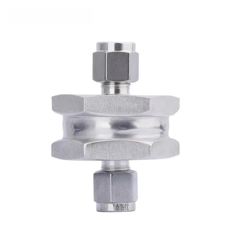 Precision Straight-Through Ga s Filter 1/4 Fitting for Corrosive Ga s Filtration for Semiconductor and Microelectronic Devi ces