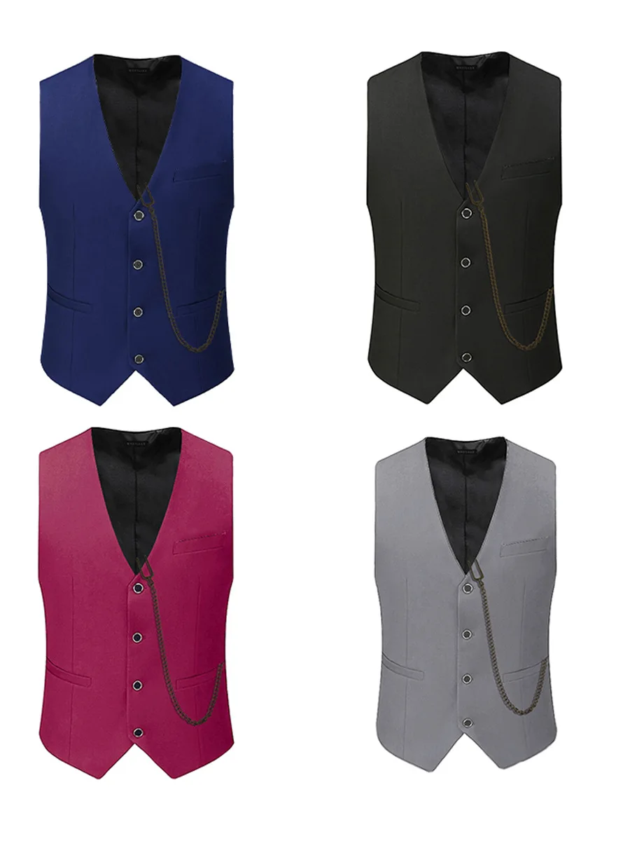 

Prom D13534 party European and American export groom suit retro medieval vest