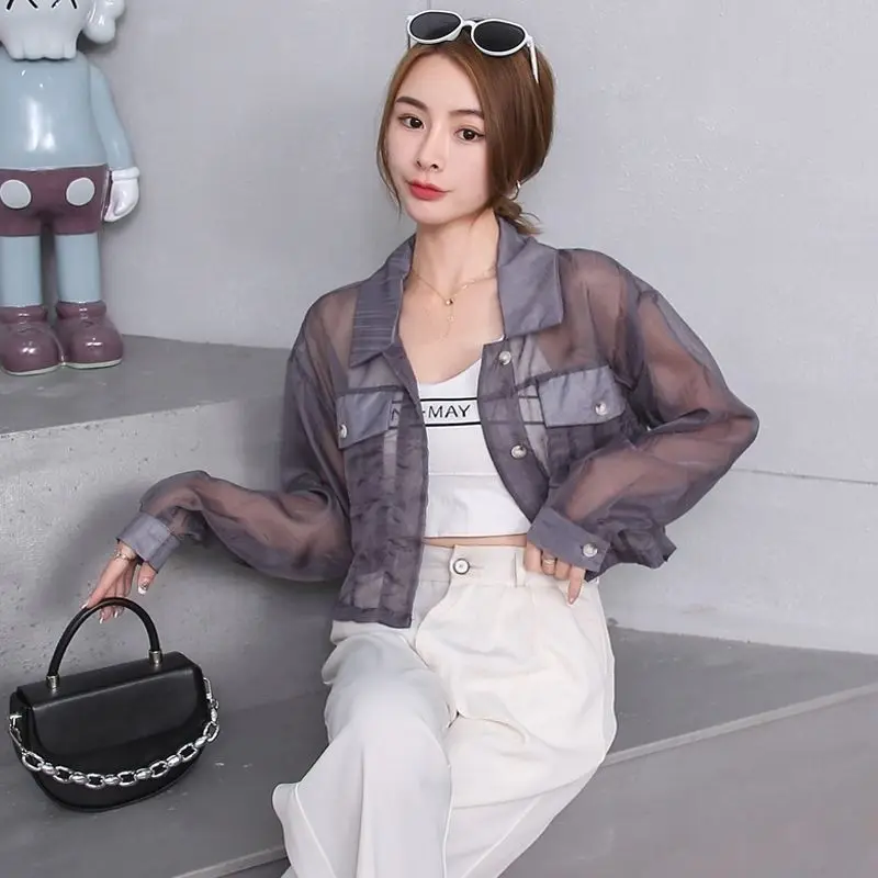 Stylish Solid Color Pockets Button Casual Chiffon Shirt Female Clothing 2024 summer New Oversized Loose Tops Commute Blouse