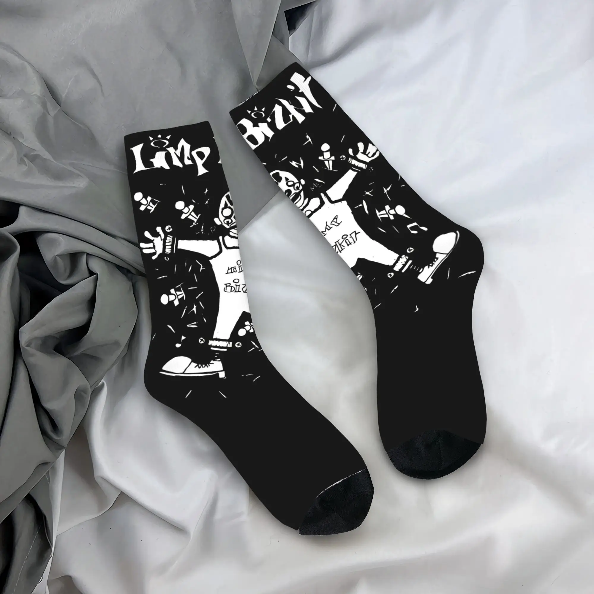 

Носки LimpBizkits, мем, нескользящие чулки, пара средних мягких спортивных носков для бега, осенние корейские носки с рисунком