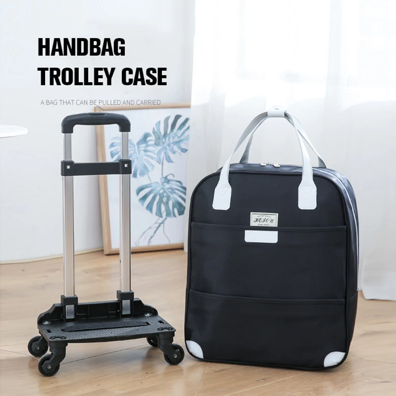 Imagem -03 - Multifuncional Dobrável Universal Roda Bolsa de Armazenamento Grande Capacidade Bolsa à Prova Doxford Água Oxford Tecido Destacável Trolley Bolsa Xa161c