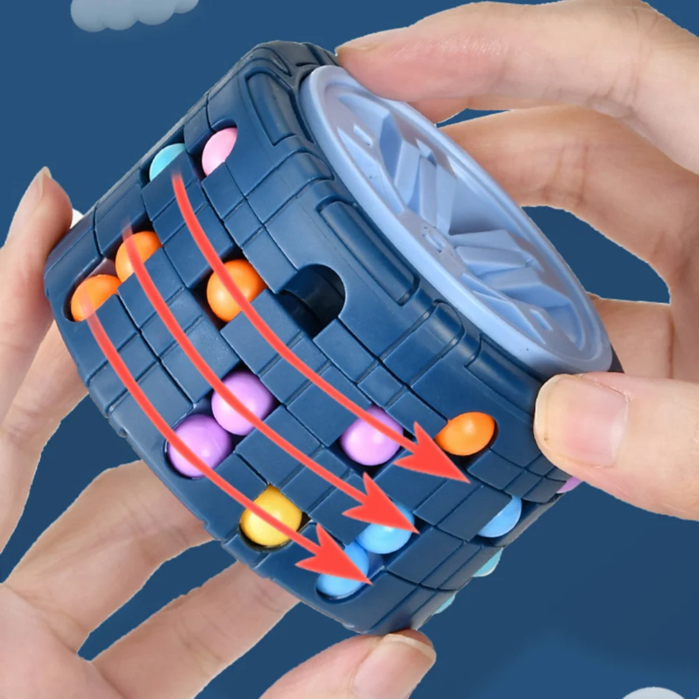 2Pcs Fingertip Bean Cube Stress Relief Decompression Educational Intelligence Creativity Kids Learning Puzzle Plaything