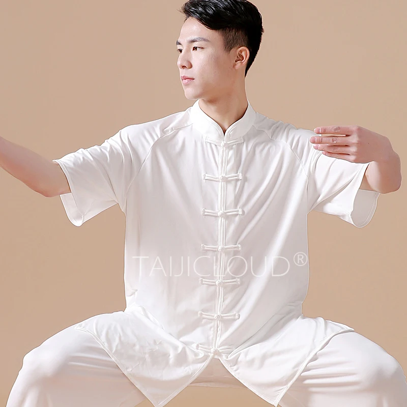 Tai Chi Costume for Men and Women, Made of Milk Silk for Martial Arts Performances, Traditional Chinese Kung Fu