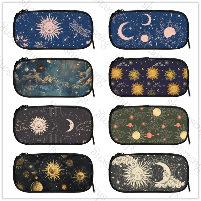 

Sun and Moon Pencil case large capacity pencil case multifunctional stationery storage bag student learning supplies gift