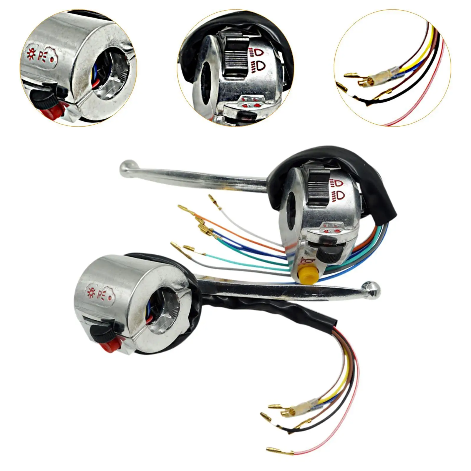 

Durable Motorbike Handlebar Switch Control Assembly Replacement Accessory for JH70 JH90