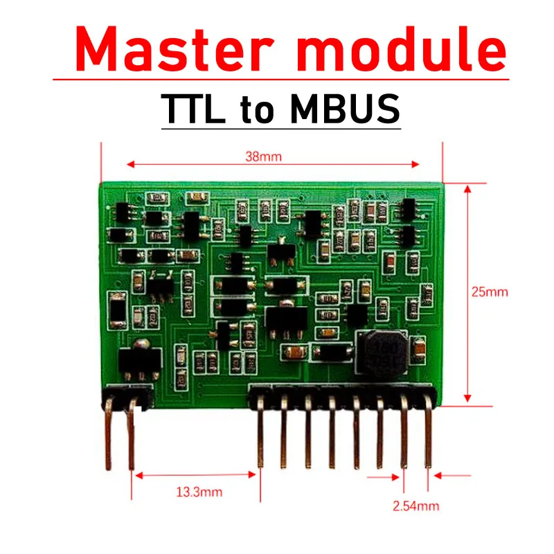 TTL to MBUS Master Slave Converter communication Module UART serial port M-BUS host FOR Smart control energy heat water meter