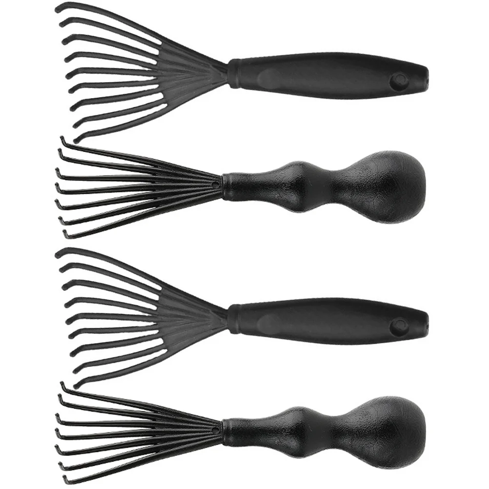 Nettoyeur de peigne, brosse à cheveux, outil de nettoyage, râteau Portable, démêlant du cuir chevelu, élégant et Durable, 4 pièces