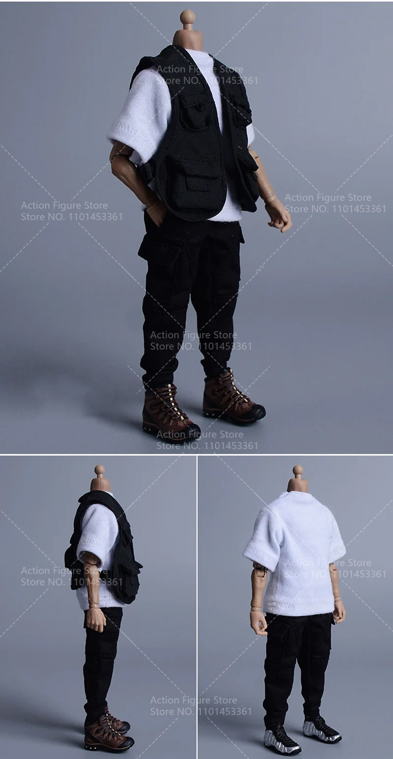 1/12 Male Slim Tooling Combat Pants Casual Pocket Military Tactical  Outdoors Trousers For 6'' Action Figure Body Toys