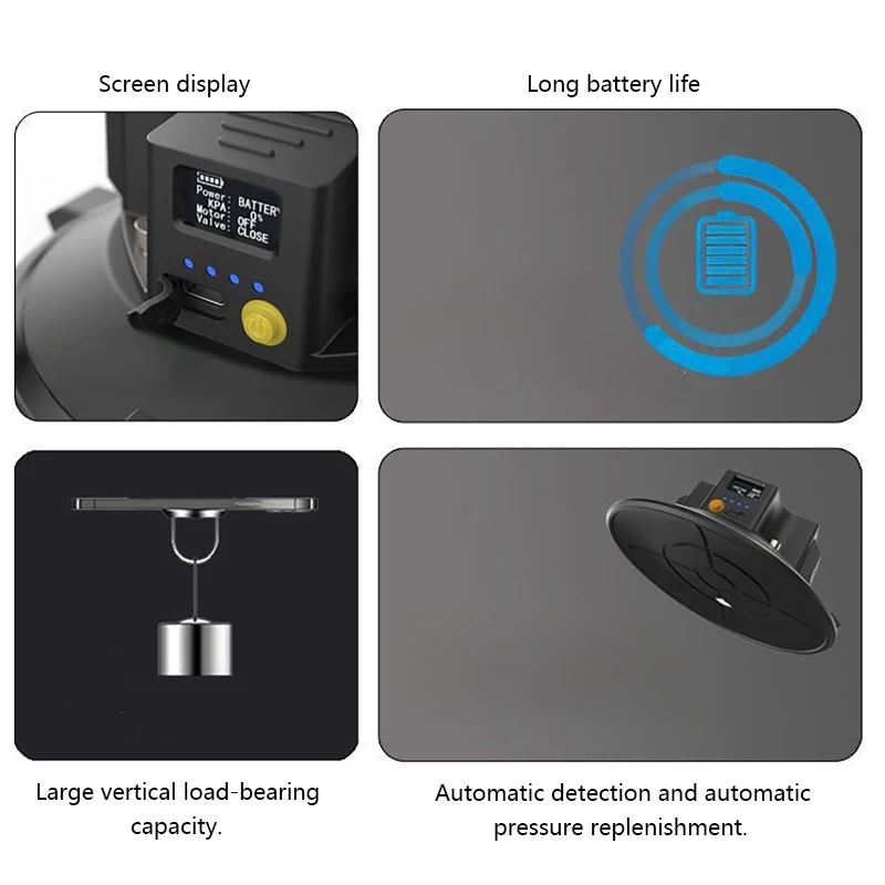 Strong Electric Suction Cup 3-6 inch Car Camera Suction Cup Shock Absorption Sports Camera Fixed Shooting Tool for Camera Phone