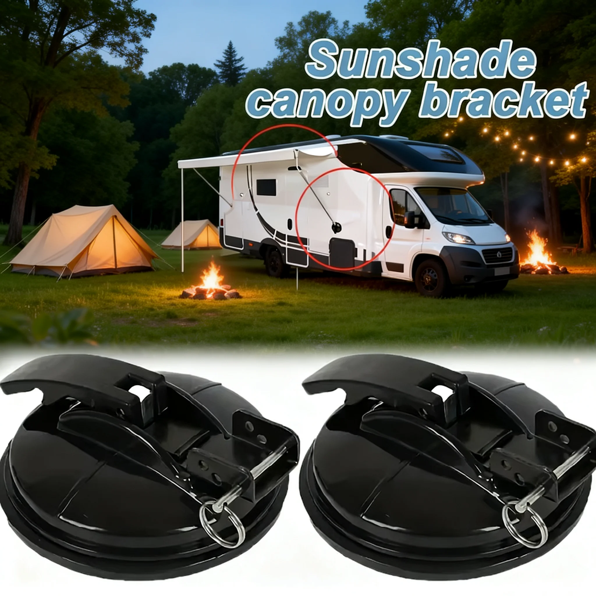 

For RV Camping Awning Sunshade Canopy 1/2pcs Lock Suction Cups Heavy Duty Waterproof Outdoor Travel Replacement Accessories