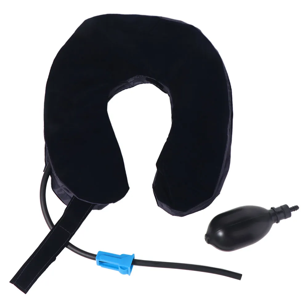 3-layer Inflatable Air Neck Stretcher Comfortable Breathable Neck Traction Apparatus Device Single Tube