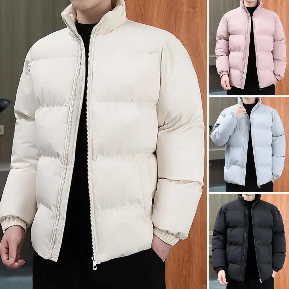 Nowa kurtka zimowa Mężczyźni Parki Gruby Ciepły Płaszcz Męski Stójka Jednolity Kolor Casual Parka Kobiety Moda Streetwear Harajuku 3XL