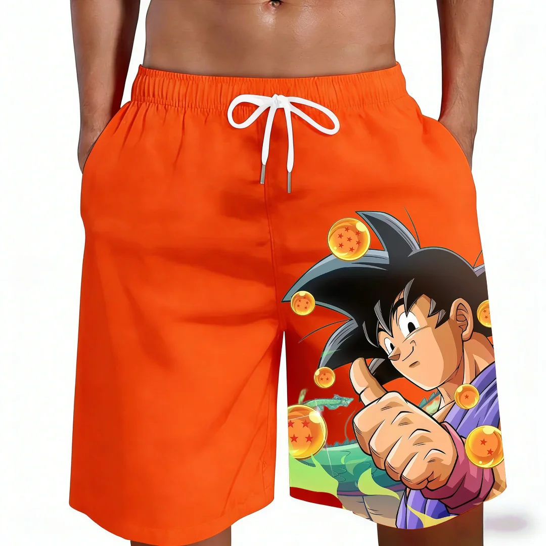 2026 New Dragon Ball Goku Dragon Balls Shenron Print Men Kids Beach Shorts Casual Quick Dry Family Matching Summer Hot Sale Pant