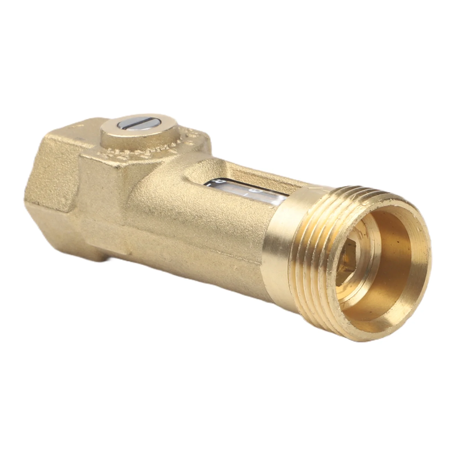 DN15 DN20 Brass Flow Control Valve with Embedded Flow Meter for Accurate Liters per Minute Readout in HVAC Distribution Networks