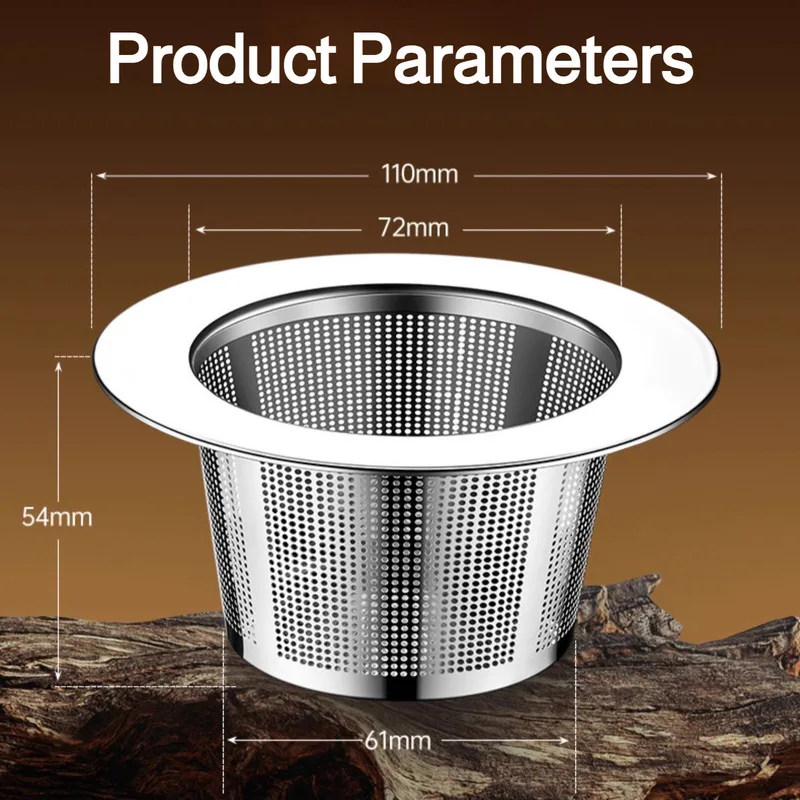 Stainless Steel Sink Strainer Sink Strainer for Pools Sink Strainer for Washlet Basin Sewer Strainer - Image 6