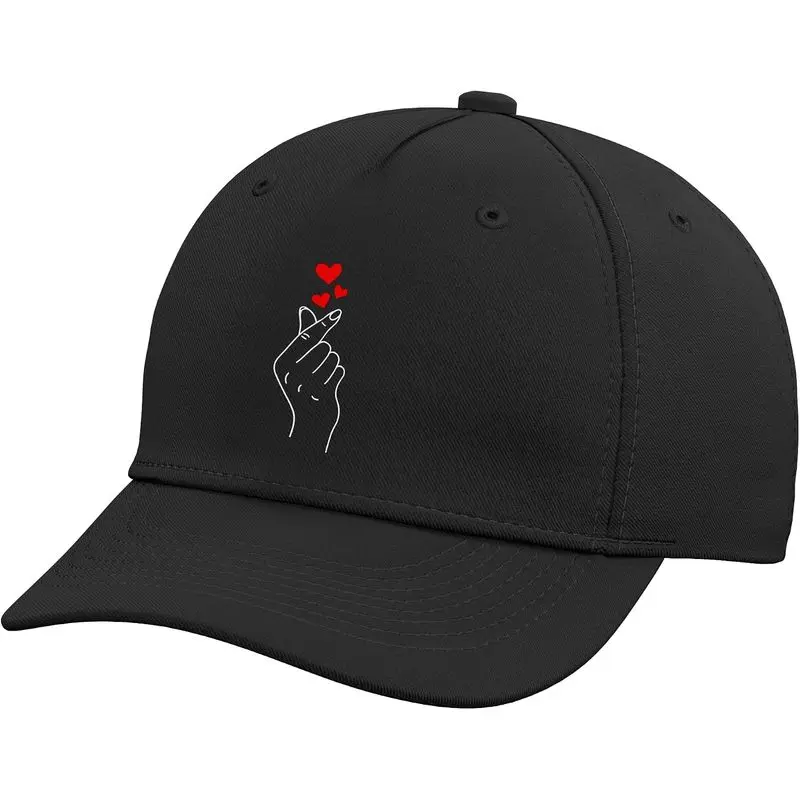 Korean Heart K-Pop Heart Hand Sign Korean Music Fans Adjustable Baseball Hat