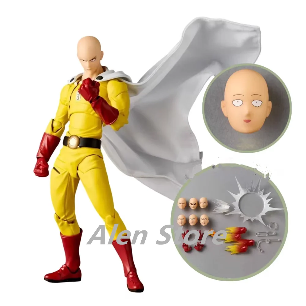 

One Punch Man Saitama Amazing Yamaguchi Revoltech Saitama Аниме Коллекция Фигурки Модель Игрушки Подарок